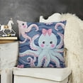 thumbnail image 2 of Square  Pieces Pillowcases Cool Octopus Zippered Throw Pillow Case Cushion Pillow Covers Protectors for Home Car Decoration, 2 of 5