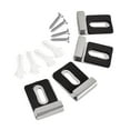 thumbnail image 5 of deevoka 4 Pieces Stainless Steel Mirror Clips Heavy Retainer Clips for Wall Mounting Black L, 5 of 9