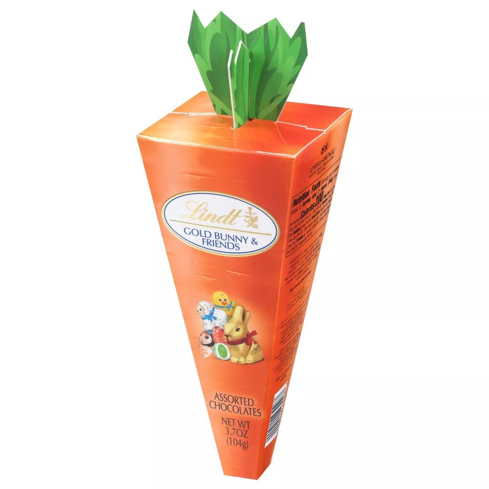 Lindt Easter Assorted Chocolate Gold Bunny & Friends Carrot 3.7oz