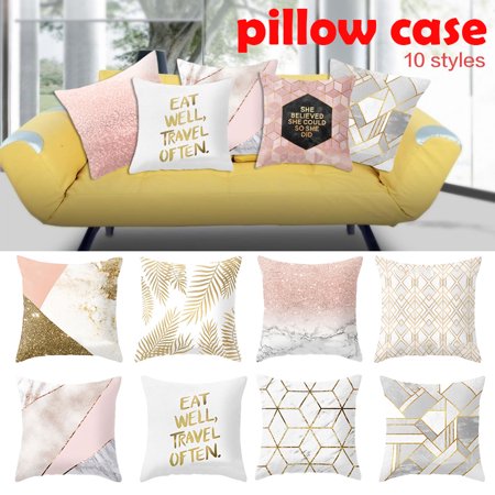 Golden Shiny Printed Polyester Pillowcase Sofa Cushion Pillowcase Gorgeous Decorated Pillow Cases Golden Shiny Printed Polyester Pillowcase Sofa Cushion Pillowcase Gorgeous Decorated Pillow Cases