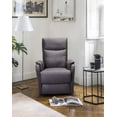 thumbnail image 2 of Electric Power Recliner Chair, Single Sofa Seat Chair with Recliner Function, Fabric Power Armchair Ergonomic Lounge Chair with USB Port, Recliner Single Chair for Small Living Room, Grey, 2 of 7