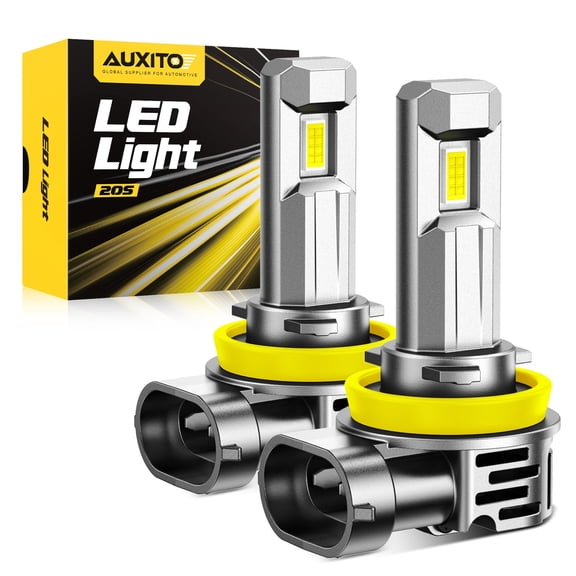 AUXITO 2026 Latest H11 Headlight Bulb, 900% Brighter 30,000lm 6500K Cool White H8 H9 H11 LED Headlight Bulbs for Low Beam High Beam, 1:1 Mini Size 5 Mins Easy Installation, Plug and Play, Pack of 2