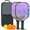 Black-4, variant on Pickleball Paddles Set Of 2, Fiberglass Surface, Liquid & Marble Print, 4 Balls & Bag