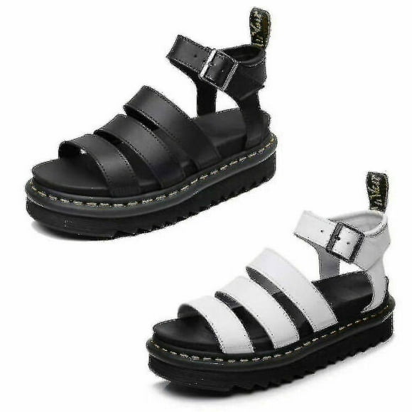 Women Chunky Sandals Thick Sole Strappy Flat Platform Shoes Size New Summer