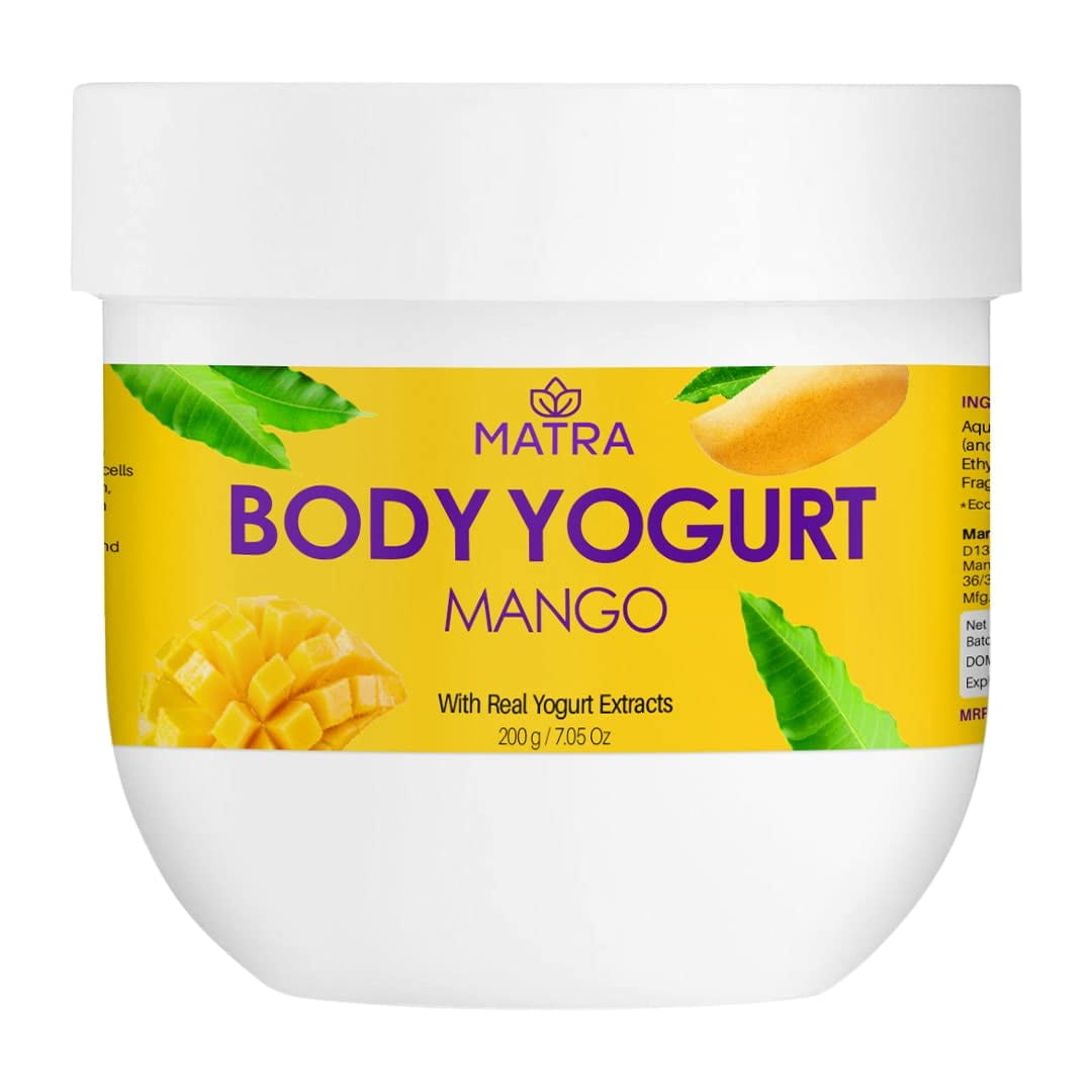 Matra Body Yogurt With Mango, Real Yogurt Extracts & Aloe Vera Nourishing Body Yogurt For Soft