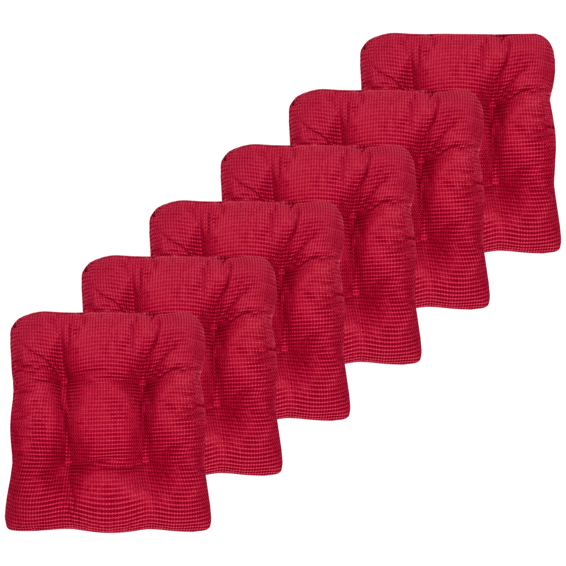 Sweet Home Collection  Aria Memory Foam Non-Slip Chair Cushion Pad with  Ties, 6 PK, 6PK - Kroger