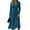 Blue, variant on BOMYJESK Womens Summer Dresses Slim Fit Sexy V Neck a Line Dress Elegant Formal Fall Dress Blue L
