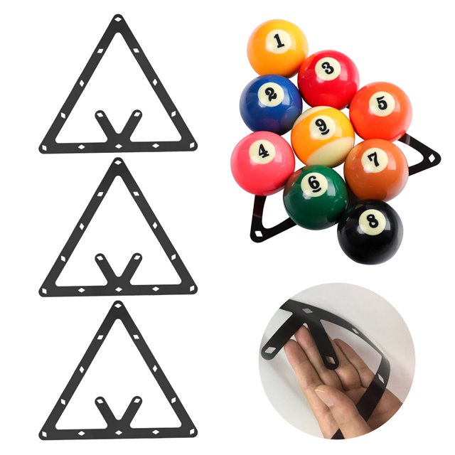 6PCS 9/10 Balls Billiard Sticker, Billiard Rack Sticker, Lightweight Billiard Accessory Billiard Placement Supply for Billiard Match