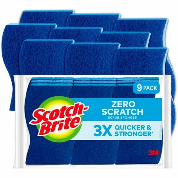 Scotch-Brite Non-Scratch Scrub Sponge 529-5 , 5/Shipper