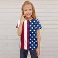thumbnail image 2 of Toddler Children T-shirts Unisex Spring Summer Fashion Daily Short Sleeve Tops American Flag Printed Independence Day Tshirt Clothes Child Tee Streetwear Kids Dailywear Outwear, 2 of 5