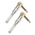 thumbnail image 5 of Rushawy 2x2Pieces Zinc Alloy 6.35mm Mono DIY Jack Plug for Guitar Mic Audio, 5 of 9