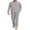 Silver Gray, variant on GIRUNS Men's Pajamas Set Soft Sleepwear Button Down Long Sleeve and Long Pants with Pocket Loungewear Sets Silver Gray L
