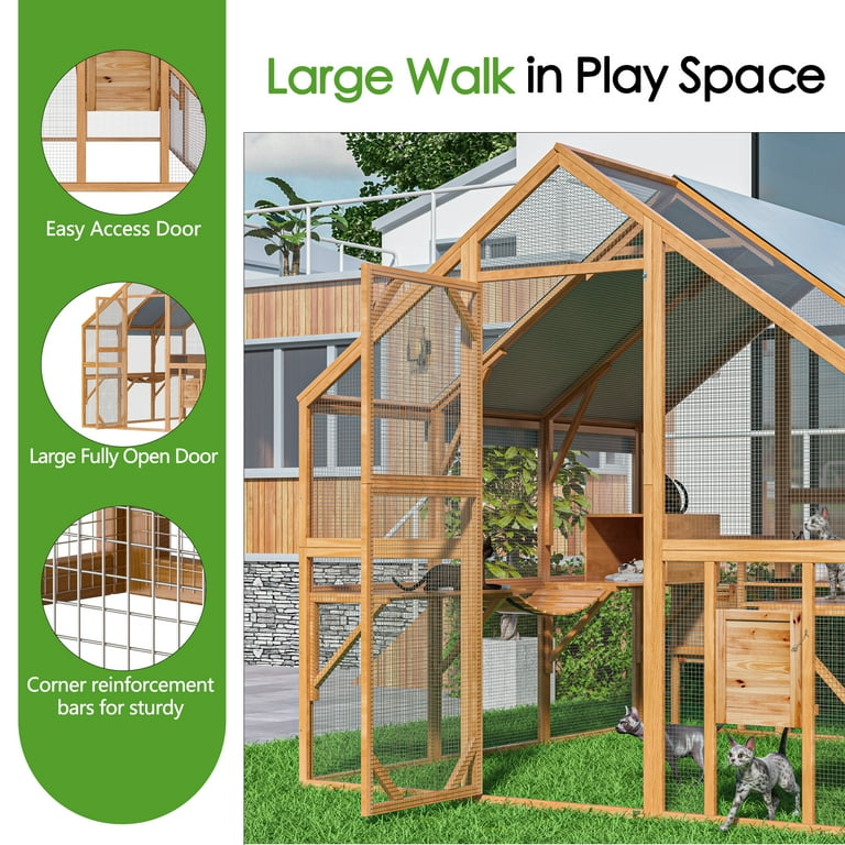 Cat Enclosure Outdoor Diy YOPTO H Catio Outdoor Cat