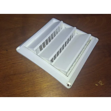 Deflecto Supurr-Vent Louvered Outdoor Dryer Vent Cover 4" Hood