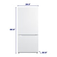 thumbnail image 4 of Element 18.7 cu. ft. Bottom Mount Refrigerator - White (ERBM19CBW), 4 of 6