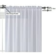 thumbnail image 5 of Orange Drape/Panels/Scarves/Treatment Beautiful Sheer Voile Window Elegance Curtains Scarf for Bedroom & Kitchen Fully Stitched and Hemmed 63 inch size, Set of 2, 5 of 6