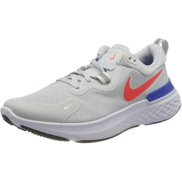 Nike Men's React Miler Running Shoe, Platinum/Crimson/Blue, 12 D(M) US