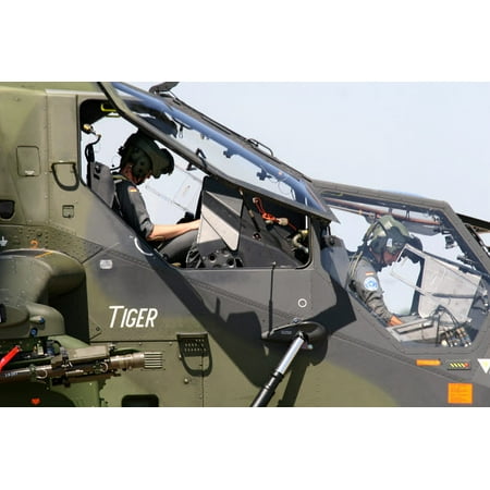 - Pilots prepare for a mission in the Tiger Eurocopter of the Germany Army Poster Print by Timm ZiegenthalerStocktrek Images