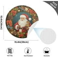 thumbnail image 4 of Dreamtimes Christmas Santa Claus Placemats Set of 1 Non-Slip Heat Resistant Dining Table Place Mats Washable Kitchen PVC Weave Table Mats, 4 of 7