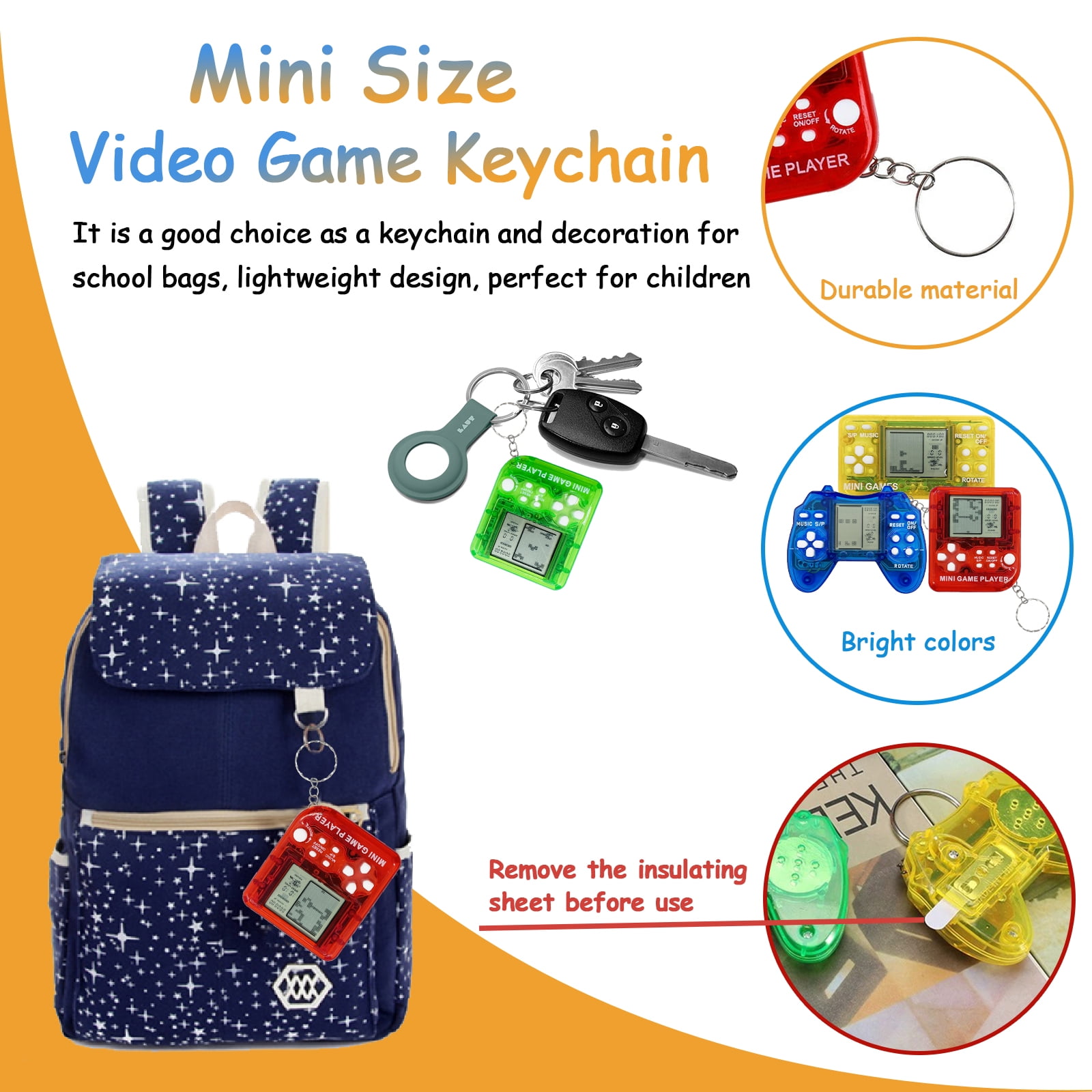 18Pcs Video Game Consoles Party Favors for Kids,Mini Game Console Keychain for Kids Boys Birthday Supplies Gaming Party Favors Classroom Prizes