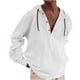 thumbnail image 2 of Blusa de manga larga con capucha para hombre, informal, a la moda, con cuello de manga larga, transpirable, para hombre, 2 of 6