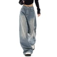thumbnail image 3 of EMMIOL Women's Baggy Jeans High Waist Barrel Jeans Y2K Vintage Wide Leg Fit Jeans 90s Boyfriend Streetwear Denim Pants, 3 of 6