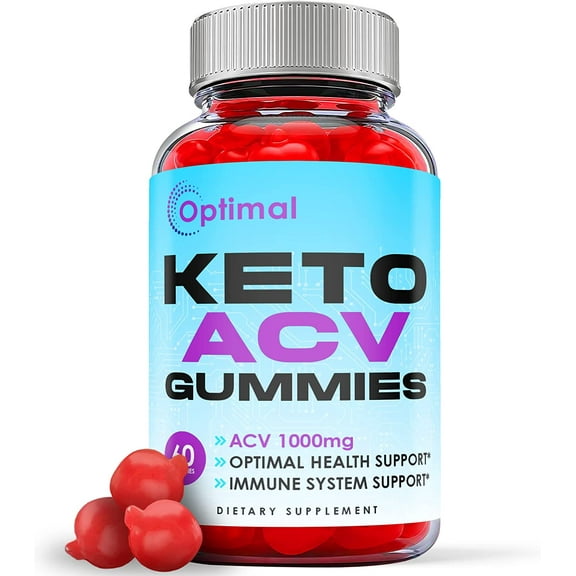 (1 Pack) Optimal Keto ACV Gummies - Supplement for Weight Loss - Energy & Focus Boosting Dietary Supplements for Weight Management & Metabolism - Fat Burn - 60 Gummies