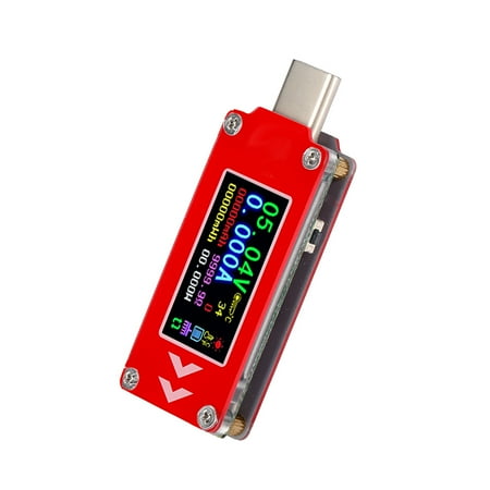 

Charger Tester Charger Voltage Tester Charger Current Tester Type-C Tester Color Display Power Bank For Charger Laptop Mobile Phone