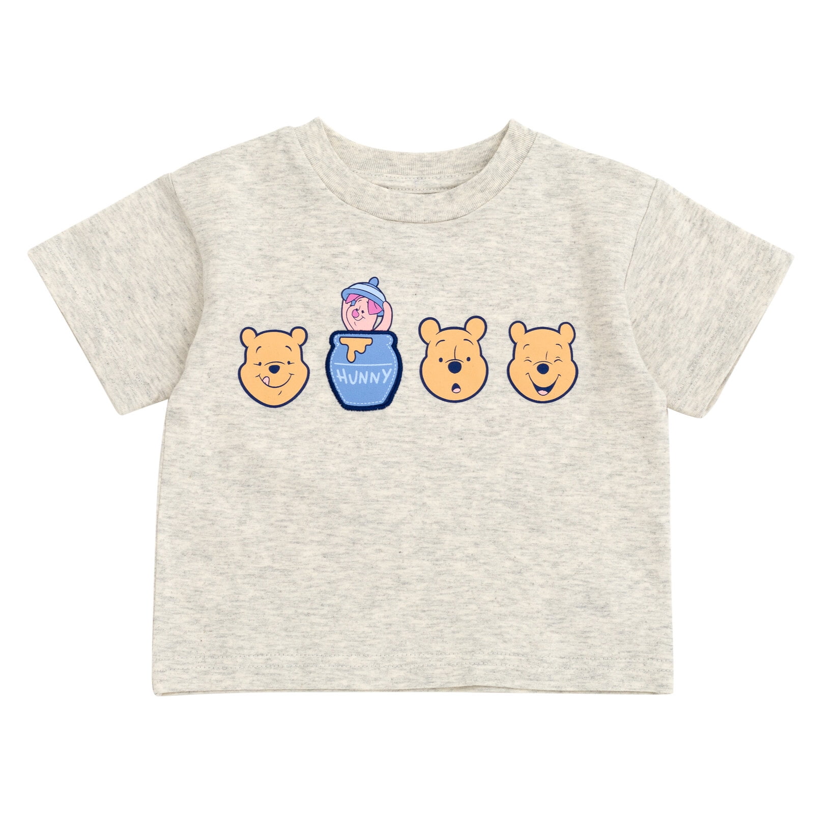 Disney Winnie the Pooh Piglet T-Shirt and French Terry Shorts Outfit Set Newborn to Little Kid