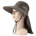thumbnail image 6 of Joernso Fisherman Hat Waterproof Breathable with Fasten Strap Summer Sun Men Women Boonie Neck Flap Hat for Outdoor, 6 of 8