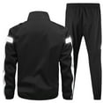 thumbnail image 2 of Mens Track Suits 2 Piece Set Casual Athletic Jogging Sweatsuits with Pockets Full Zip Hoodie and Sweatpants for Men Fall Winter Outdoor Sports Workout Gym Running Sets, 4XL, 2 of 7