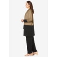 thumbnail image 3 of Jessica London Women's Plus Size 3-Piece Knit Pant Set, 3 of 6