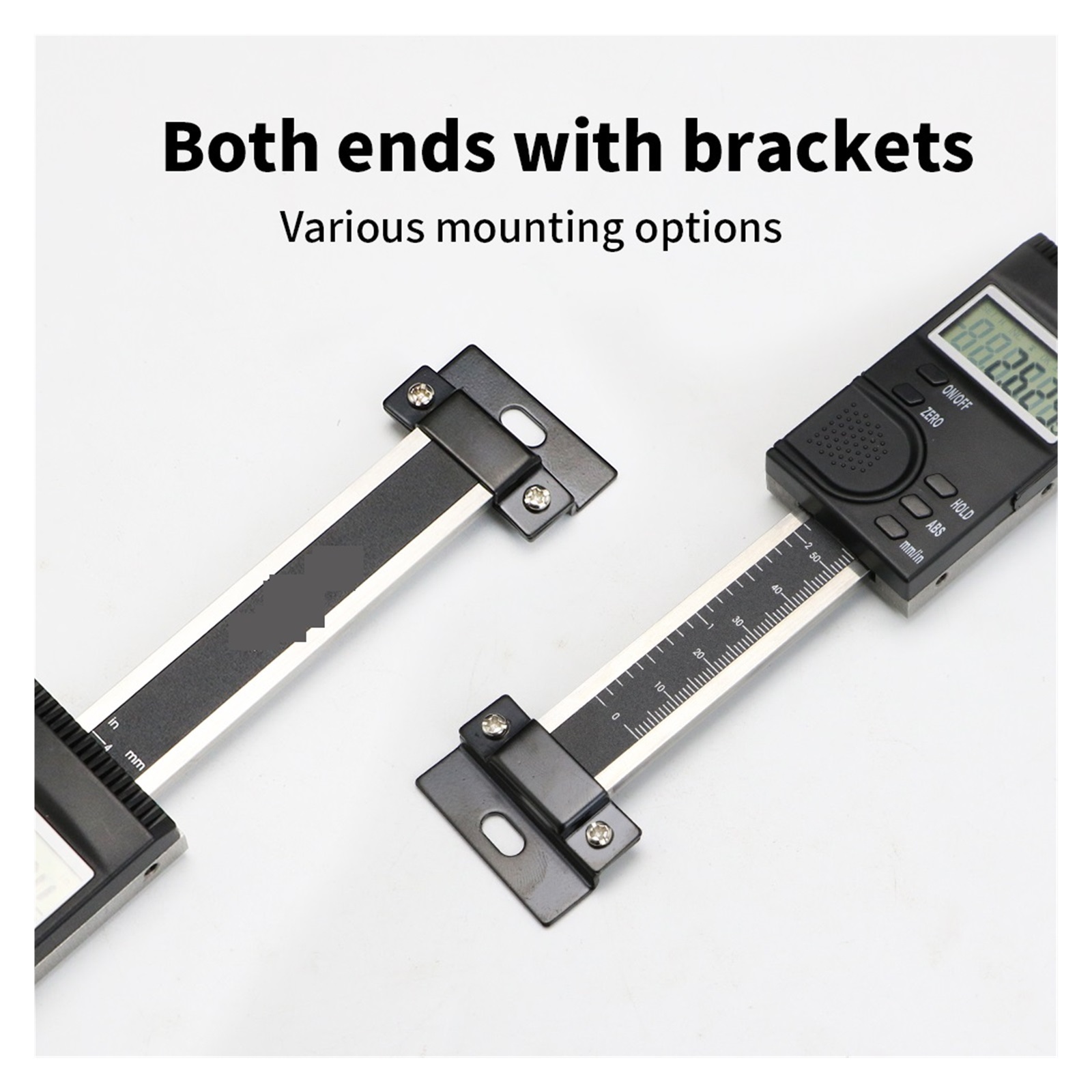 0-100 mm Vertical Type Digital Linear Scale Stainless Steel Caliper Scale With LCD Display Measuring Tools