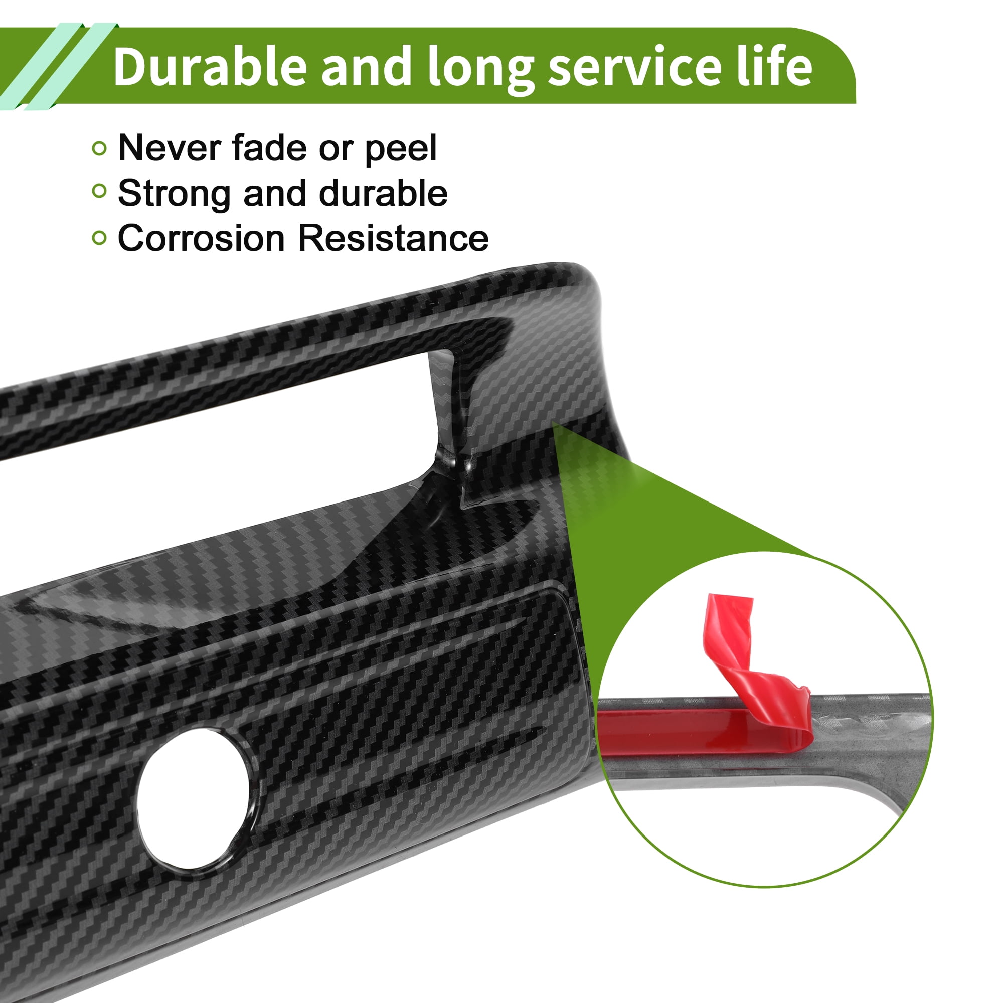 Unique Bargains Car Door Handle Cover Black for Dodge for Ram 1500 2500 3500 2019-2025