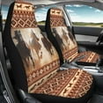 thumbnail image 3 of Kuiaobaty American Tribal Horse Brown Car Seat Cover Set of 2 PCS Universal Soft Car Seat Protection Auto Interior Accessories Decoration for Men Women, 3 of 7