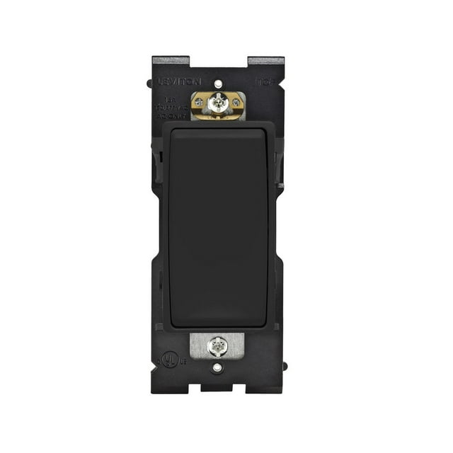 Leviton RE151-OB Renu Interruptor para aplicaciones unipolares 15A-120/277VAC Onyx Negro