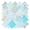 Blue, variant on Threns 42Pcs Quilting Cotton Fabric Squares Sheets Pre-Cut Multi-Color Design Printed Floral Craft Fabric for DIY Sewing Scrapbooking Quilting Craft Patchwork, 9.84"x 9.84"