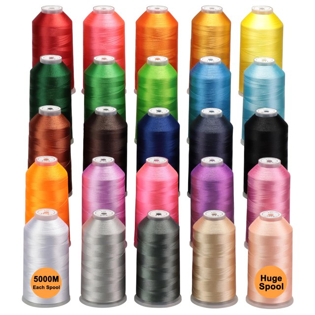 HILO New brothread 5000 m x 25 Poliéster - Bobina Gigante