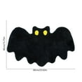 thumbnail image 3 of Manta de Baño Antideslizante para Halloween | 1 Unidad, Poliéster Negro, 60 X 40 Cm | Lavable, de Lana Suave | Decoración Multifuncional, 3 of 6