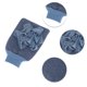 thumbnail image 3 of Ofertas Únicas 1 Pc Guantes de Ducha de Doble Cara Guante Exfoliante para Baño para Ducha 8.66"x5.51" Azul, 3 of 6