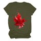thumbnail image 5 of Camisas de Manga Corta para las Mujeres Impresión de Manga Corta Cuello Redondo, Camisa Casual de Poliéster para las Mujeres, Lavado de Manos, 5 of 8