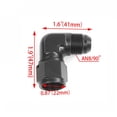 thumbnail image 3 of Scienceny Adaptador de manguera de enfriador de aceite automático de aluminio de 2 piezas, accesorio Universal anodizado a profesional Vehículos, repuestos y accesorios Mis AN8 Scienceny VI017596-02B, 3 of 6