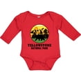thumbnail image 3 of Inktastic Yellowstone National Park with Bear Mountains and Trees Cricle Boys or Girls Long Sleeve Baby Bodysuit, 3 of 5