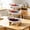 White, variant on 3 Tier Stackable Fruit Bowl Stand For Kitchen Counter - Space Saving Wood Produce Organizer With Detachable Baskets, Modern Design