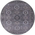 thumbnail image 1 of Ahgly Company Machine Washable Indoor Round Industrial Modern Gray Area Rugs, 3' Round, 1 of 7