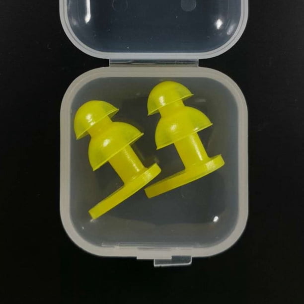 Tapones para los oídos de silicona para niños cómodos Tapones para los oídos impermeables para niños Tapones para los oídos para nadar para niños en caja