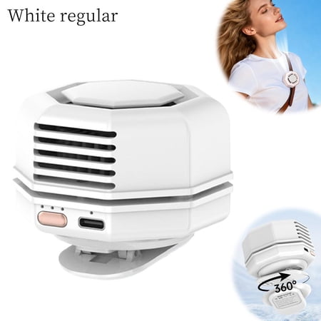 Portable Silent Mini Bladeless Fan Clip On,360 Rotatable Mini Clip-on Fan for Shirt & Waist,2026 New Adjustable 3-Speed Suspended Whirlwind Cooler Fans,For Outdoor & Travel & Office,Travel