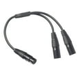 thumbnail image 3 of XLR 1 Enchufe a 2 Adaptador de DJ de Micrófono Dual de Hugo xlr hembra a doble xlr macho, 3 of 9