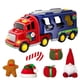 thumbnail image 2 of Puntoco Camiones de juguete navideños para niños de 3, 4, 5 y 6 años: coches de juguete a fricción con accesorios navideños, camiones transportadores para niños, juguetes para niños, coches de reg, 2 of 5