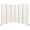 White, variant on Nightcore 6 Ft Room Divider, 6 Panel Folding Wall Divider, Freestanding Partition with Adjustable Foot Pads, Perfect Privacy Screen for Home Office (White)